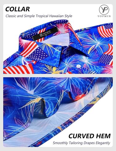 الرجال المطبوعون من هاواي المطبوعة القمصان القصيرة الأزهار الاستوائية زر القميص العطلة ألوها العطلة in Kuwait