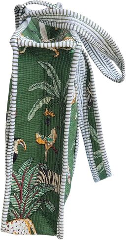 100% Cotton Jungle Print Shoulder Bag Tote Bag Women Reversible Shopping Bag and Grocery Bags Stylish Travel Bag Gift for Her in Saudi Arabia