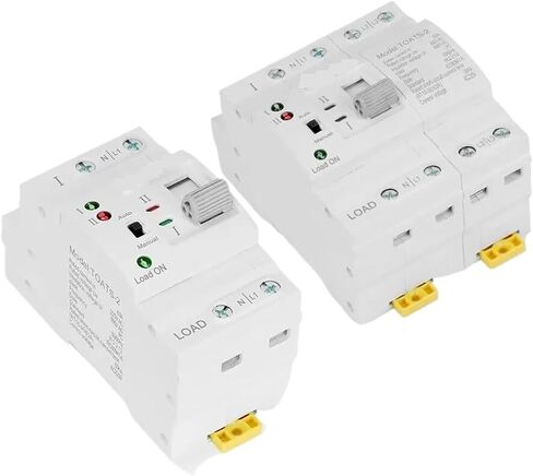 DIN Rail 2P 4p ATS Dual Power Tommoratic Switch Switch المحدد الكهربائي مفاتيح الطاقة دون انقطاع 110 فولت 220V 63A (2P 63A ، 220 فولت) in Saudi Arabia