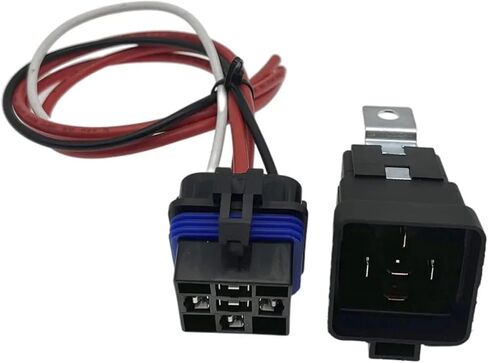 80a/60a 50a/30a 12v ترحيل السيارات المضاد للماء مع مفتاح ترحيل مقبس 5 أسنان لمجموعة ترحيل متعددة الأغراض مروحة السيارات (الأكبر) in Saudi Arabia