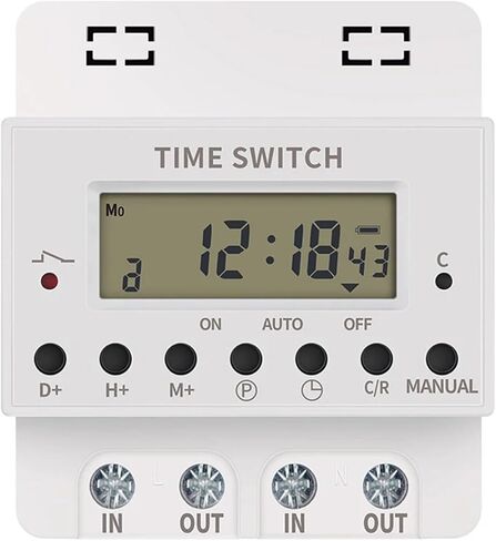 Practical The Time Controller Switch Relay High Power Timer Switch KG316T Display Plastic Switch Relay(80A) in Saudi Arabia