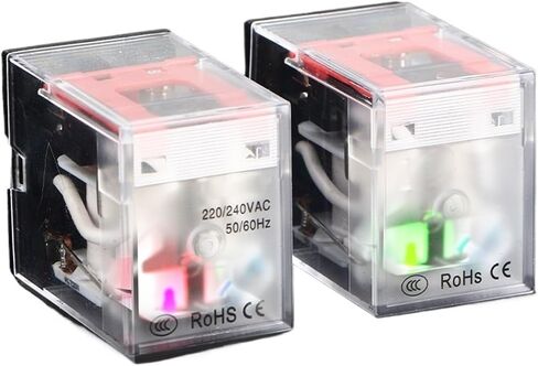 Intermediate Relay Ectromagnetic Industrial Control Relay 2NO 2NC Copper Coil Small 8 Contactor Feet DC 12V 24V AC 220V(24V,Small 8pin-DC) in Saudi Arabia