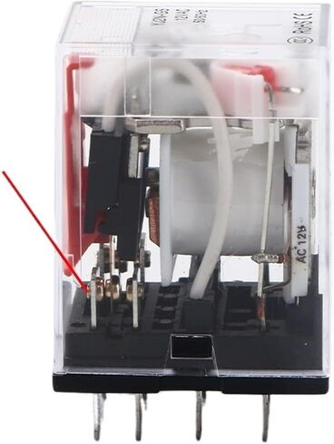 Intermediate Relay Ectromagnetic Industrial Control Relay 2NO 2NC Copper Coil Small 8 Contactor Feet DC 12V 24V AC 220V(24V,Small 8pin-DC) in Saudi Arabia