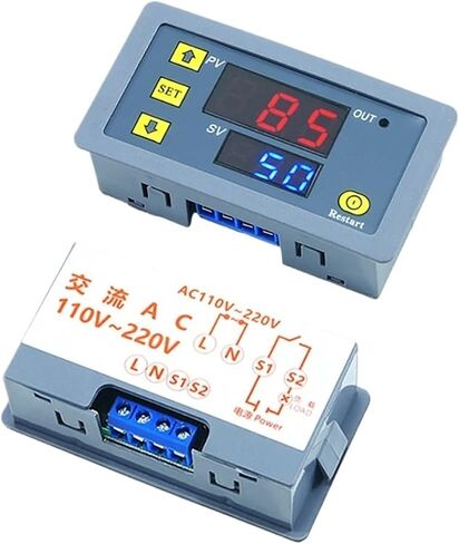 T3230 DC12V DC24V AC110-220V Cycle Delay Relay LED Display Timer Control Switch Djustable Relay Time Delay Switch(DC24V) in Saudi Arabia