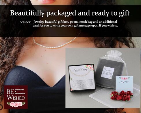 Pregnant Daughter Gifts from Mom or Dad, Ready To Gift Jewelry with Meaningful Message (Silver CZ Diamond Necklace) in Kuwait