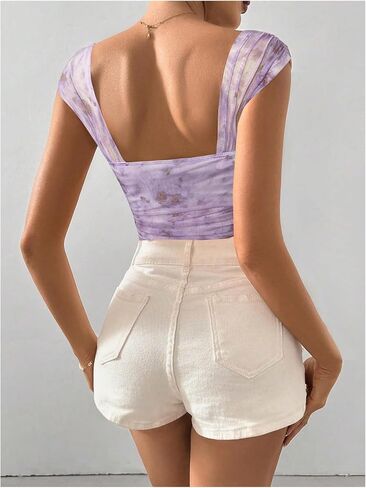 Milumia Women Floral Bodysuit Tops Out out Ruchedless Lacked Lactions Tirts in Saudi Arabia