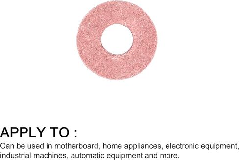 Insulating Fiber Washers (2.5x5.5x1mm/0.1"x0.21"x0.04") 500Pcs, Fiber Flat Washers Insulated Gaskets - for Motherboard Machine, Light Red in Saudi Arabia