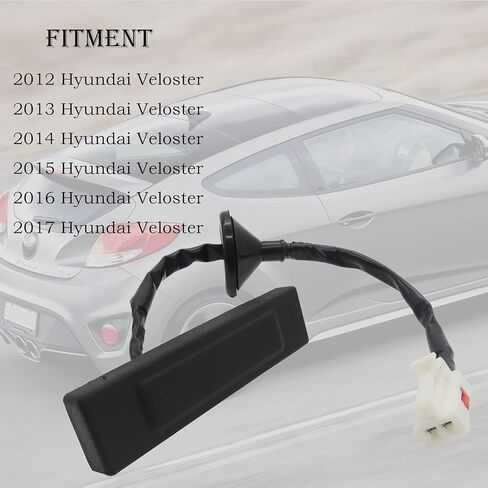 Hisport 81260-2V000 Hatch Freat Button Trunk Trunk Swatch Outside Handle & Lock Assembly متوافق مع Hyundai Veloster 2012 2014 2015 2015 2017 1.6L استبدال 812602V000 in Saudi Arabia