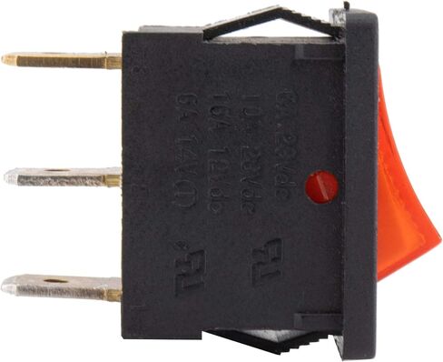 RecPro RV Water Pump Switch with Red Light | Illuminated Rocker Switch (Red, 1-Pack) in Saudi Arabia