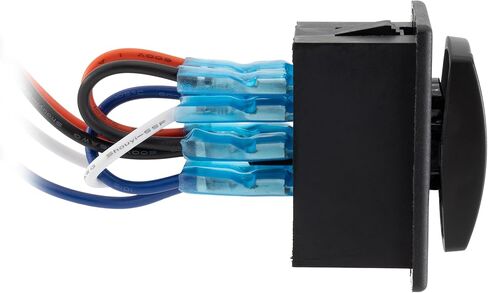 RecPro RV Replacement Awning Switch | 12V DC | 2" H x 1.13" W x 2" D | Mounts Without Screws | Black in Saudi Arabia