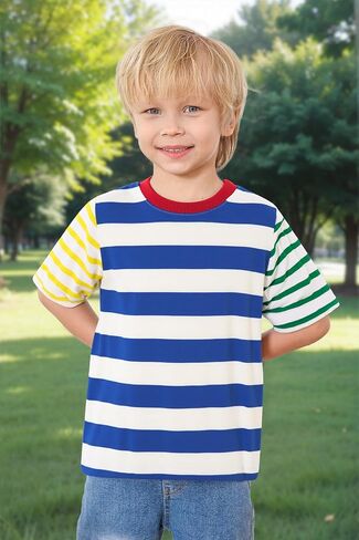kids4ever boy boy tshirt tshirt قصيرة الأكمام قميص الرقبة الدائري لمدة 2-6 سنوات الأطفال in Kuwait