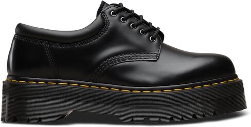 Martens 8053 Quad - أحذية للنساء - جزء علوي من الجلد - ياقة مبطنة - نعل أوسط من PVC - نعل خارجي مبطن بالهواء - رمادي داكن UK 4 (رجال أمريكي 5، سيدات 6) متوسط in Saudi Arabia
