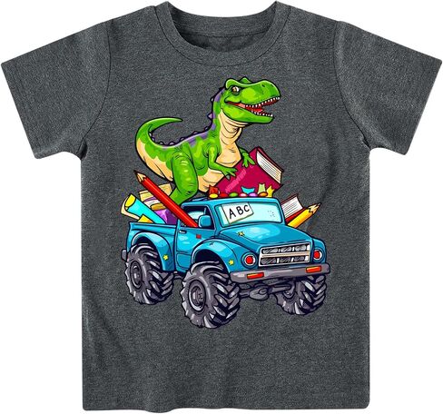 Boys Christmas Thanksgiving Shirt, Santa Xmas Tree Graphic T-Shirt 3-7 Years Funny Turkey Gobble Toddler Short Sleeve Tops in Kuwait