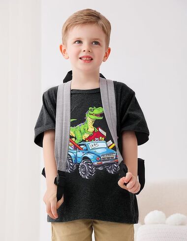 Boys Christmas Thanksgiving Shirt, Santa Xmas Tree Graphic T-Shirt 3-7 Years Funny Turkey Gobble Toddler Short Sleeve Tops in Kuwait