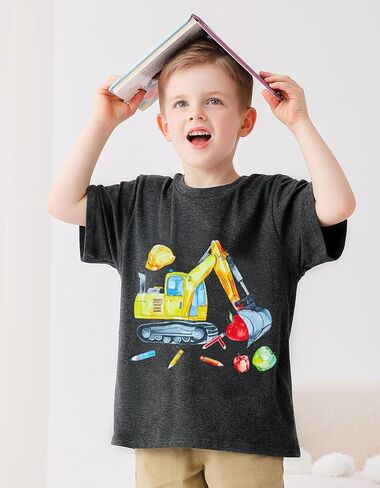 Boys Christmas Thanksgiving Shirt, Santa Xmas Tree Graphic T-Shirt 3-7 Years Funny Turkey Gobble Toddler Short Sleeve Tops in Kuwait