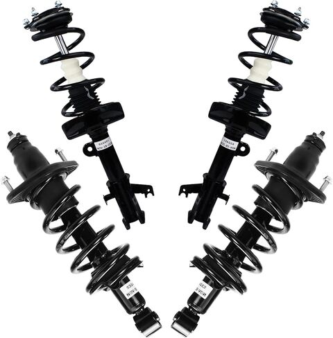 Detroit Axle - 4pc Struts for 2007-2011 Honda CR-V Complete Front and Rear Quick Install Ready Struts w/Coil Spring Assembly 2008 2009 2010 Replacement Strut Shock Absorbers Suspension Kit in Saudi Arabia