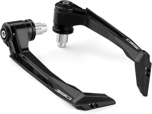 Motorcycle Brake Clutch Lever Guards Bar End Handguard Compatible With K.T.M 390Duke 390RC 2015-2023 2024 | Handlebar Protector duke390 rc390 Accessories (orange) in Saudi Arabia