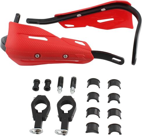 Powermotor Dirt Bike Handguards ، دراجة نارية يدوية الحرس اللامع للدراجة الشاملة 7/8 "22 مم و 1/8" 28 مم ATV دراجة نارية Motocross Supermoto Racing Dirt Bike (Orange) in Kuwait
