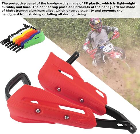 Powermotor Dirt Bike Handguards ، دراجة نارية يدوية الحرس اللامع للدراجة الشاملة 7/8 "22 مم و 1/8" 28 مم ATV دراجة نارية Motocross Supermoto Racing Dirt Bike (Orange) in Kuwait