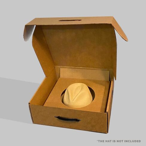 Hat Box for Traveling, Storing and Gifting (1 Pack - Fedora Design) in Saudi Arabia