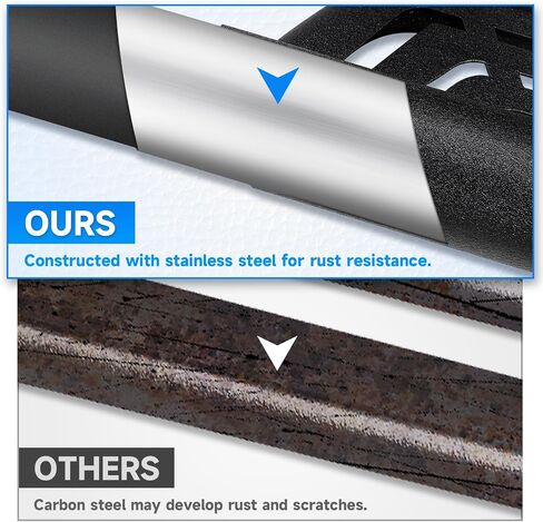 ELH Running Boards Compatible with 2019-2024 Chevy Silverado/GMC Sierra 1500 Crew Cab 2020-2024 Chevy Silverado & GMC Sierra 2500HD 3500HD Crew Cab in Saudi Arabia