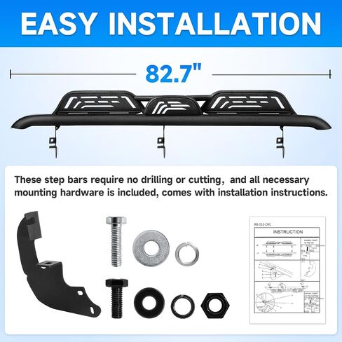 ELH Running Boards Compatible with 2019-2024 Chevy Silverado/GMC Sierra 1500 Crew Cab 2020-2024 Chevy Silverado & GMC Sierra 2500HD 3500HD Crew Cab in Saudi Arabia