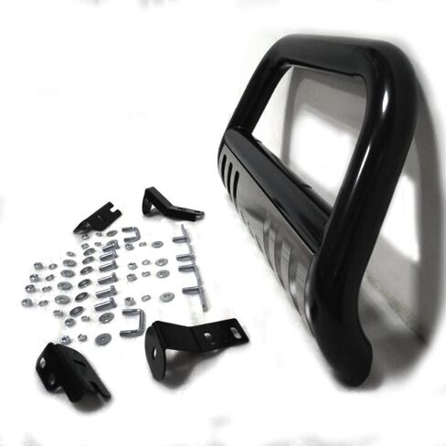 Autoforever 3 "Pront Pulper Bulr Bar Brich Brush Push Tubing أسود مع لوحة زرقاء متوافقة مع 2003-2017 Expedition F150 2003-2014 2016-2017 Navigator Mark in Kuwait