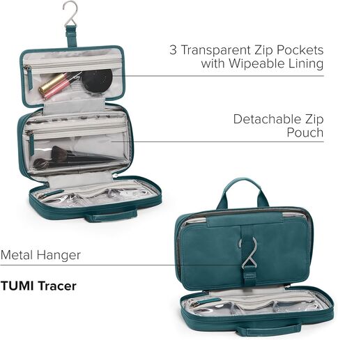TUMI - Voyageur Small Madeline Cosmetic Bag - Makeup Case Organizers for Travel - Make Up Bag for Packing - Light Mauve in Kuwait