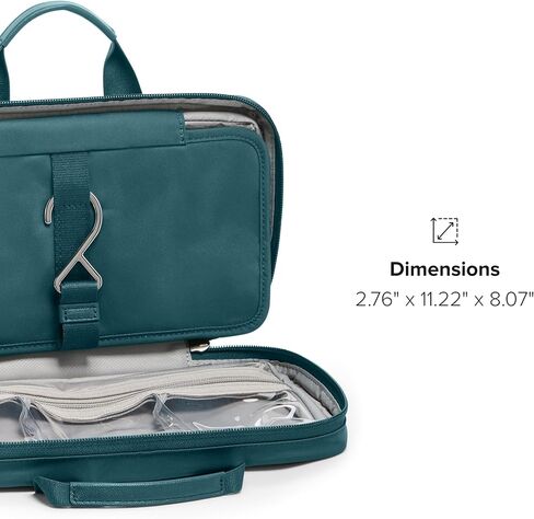 TUMI - Voyageur Small Madeline Cosmetic Bag - Makeup Case Organizers for Travel - Make Up Bag for Packing - Light Mauve in Kuwait