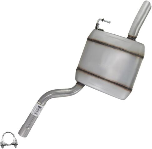 Northeastern Exhaust | Stainless Steel Rear Muffler Compatible for 2012-2014 Volkswagen Passat 2.5L | Free Clamp Included | Automotive Replacement Part in Saudi Arabia