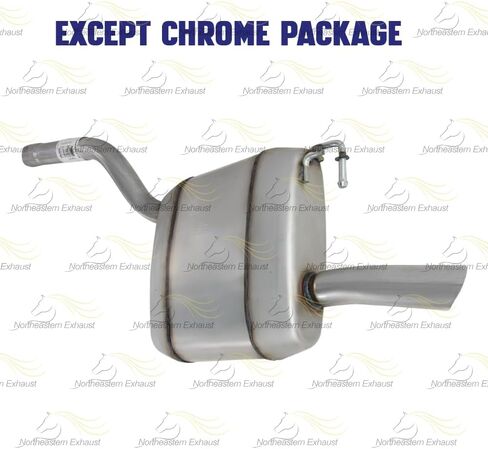 Northeastern Exhaust | Stainless Steel Rear Muffler Compatible for 2012-2014 Volkswagen Passat 2.5L | Free Clamp Included | Automotive Replacement Part in Saudi Arabia