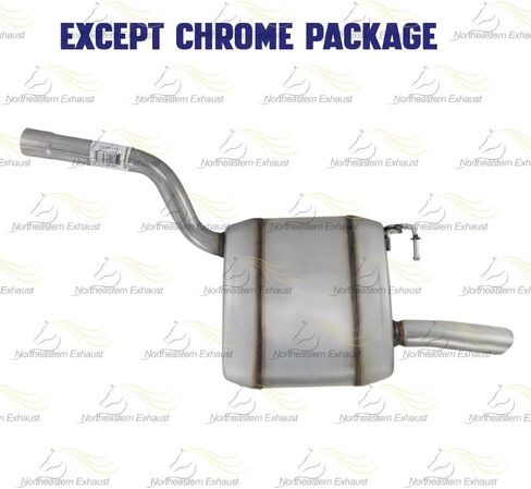 Northeastern Exhaust | Stainless Steel Rear Muffler Compatible for 2012-2014 Volkswagen Passat 2.5L | Free Clamp Included | Automotive Replacement Part in Saudi Arabia