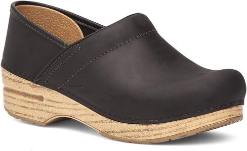 حذاء Dansko® الاحترافي للنساء - الجزء العلوي من الجلد وبطانة الجورب - الجزء الداخلي من PVC - نعل خارجي من البولي يوريثين أسود/ زيتي طبيعي مقاس EU 40 (الولايات المتحدة للسيدات 9.5-10) عادي in Saudi Arabia