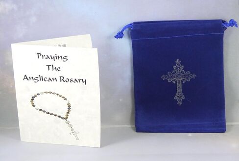 Anglican Rosary Beads, Celtic Cross, Prayer Bag, Instruction Booklet in Saudi Arabia