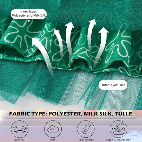 HenzWorld Girls Disgust Costume Cartoon Joy Costume Dress up for Kids Flutter Sleeve Tulle Dress Xmas Birthday Gifts Outfit in Kuwait