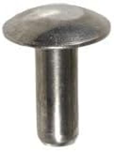 AUVECO # 9643 3/16 "قطر X .400 الصلبة من الألومنيوم برازييه رأس Qty 100. in Saudi Arabia