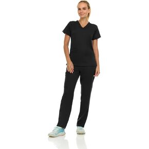 Medichic Miny Women’s Stretch V-Deace Pants Scrubs Medical Pants Medical Strubs with Flare Pant ، متوفرة بأكثر من 16 لونًا in Kuwait