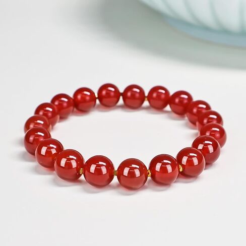 قلادة من الخرز للنساء ، قلادة من أحجار الأحجار الكريمة الطبيعية قلادة قلادة 10 ملم حبة حبلا قلادة قلادة قلادة شفاء مجوهرات شقرا الكريستال in Kuwait