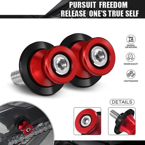 MFGZD دراجة نارية Swing Arm Sliders Sliders 6mm CNC Swing Arm Stand Stand Stand Screat for YZF R7 R1 R125 R6 MT07 R25 FZ1 FZ6 FZ8 MT03 MT09 FZ07 MT09 SP MT10 MT25 MT125 XSR700 900 TRACER in Kuwait