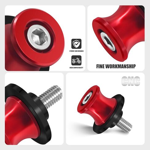 MFGZD دراجة نارية Swing Arm Sliders Sliders 6mm CNC Swing Arm Stand Stand Stand Screat for YZF R7 R1 R125 R6 MT07 R25 FZ1 FZ6 FZ8 MT03 MT09 FZ07 MT09 SP MT10 MT25 MT125 XSR700 900 TRACER in Kuwait