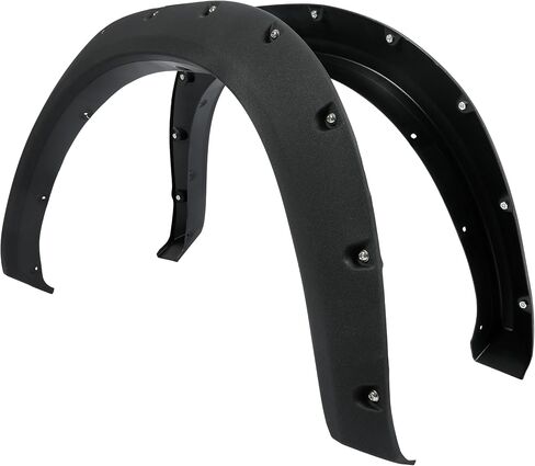 KUAFU Fender Flares Compatible with 2009-2018 Dodge Ram 1500 2019-2023 Ram 1500 Classic (Exclude R/T & Rebel Models) Textured Black Pocket Bolt-Riveted Style Fender Flare Set, Front & Rear 4 Piece in Saudi Arabia
