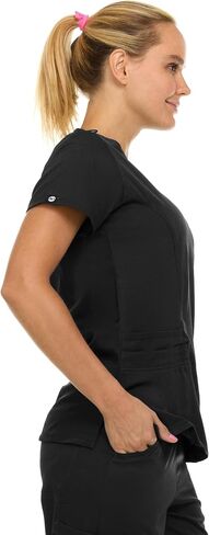 MediChic MINY Women's Stretch V-Neck Pants Medical Nursing Scrubs Set with Flare Pant, Available in Over 16 Colors in Saudi Arabia