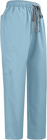 Wenkomg1 Scrubs for Women Set 2025 Spring Summer Uniform Steamny V-Deac Scrub Top & Cargo Pant with Multi Mobicets in Kuwait