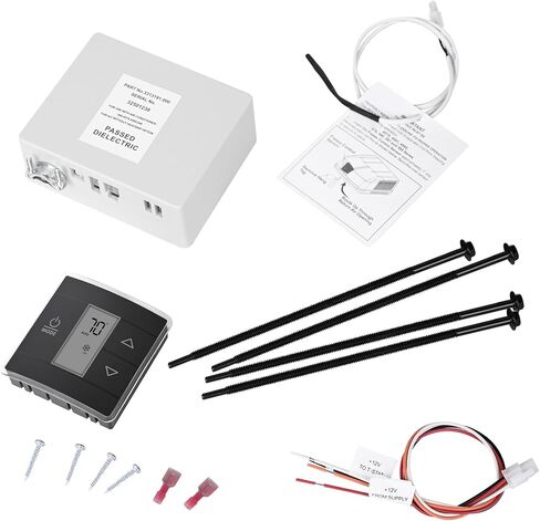 ترموستات جداري RV، 3316250.7 ترموستات جداري لمنطقة واحدة RV، بديل لمكيف هواء RV/Camper المنزلي، عرض درجة الحرارة الرقمية، ثلاث مناطق إدخال، إضاءة خلفية زرقاء ساطعة ذاتية الإطفاء in Kuwait