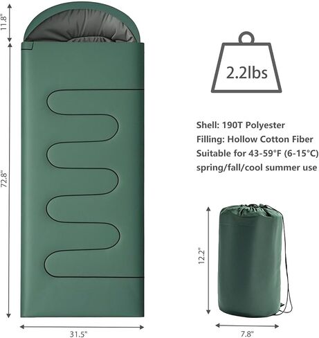 Wind Tour 3 Season Lightweight Waterproof Sleeping Bag Indoor & Outdoor for Hiking Backpacking Camping Traveling in Saudi Arabia