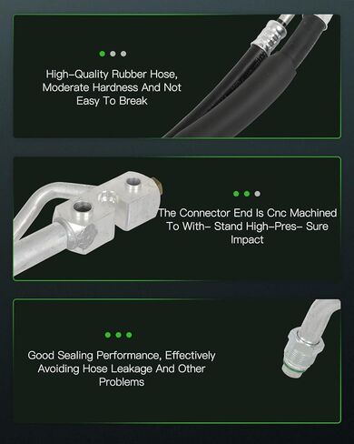 SCITOO AC Suction and Discharge Line Hose Assembly for Ford for E-150 for E-250 for E-350 for E-450 for E-550 for Club Wagon for Econoline 4.2L 4.6L 5.4L 6.8L 2002-2007 (6C2Z19D850AA 6C2Z19D850AB) in Saudi Arabia