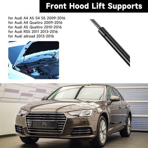 Front Hood Lift Supports Struts Gas Shock Spring - Compatible for Audi A4 A5 S4 S5 A4 Quattro 2009-2016, for Audi allroad RS5 A4 allroad 2013-2016 - Replace Part 8T0823359 in Saudi Arabia
