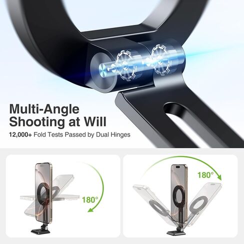 حامل ثلاثي القوائم للهاتف المغناطيسي من Elitehood لـ Magsafe، محول حامل ثلاثي القوائم من الألومنيوم لـ iPhone مع برغي 1/4 بوصة، حامل هاتف بارد للكاميرا، حامل ثلاثي Magsafe لسلسلة 16/15/14/13 in Kuwait