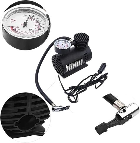 12V Car Electric Air Pump 300psi Air Compressor Tire for Inflator, Compatible with Vehicles in Saudi Arabia