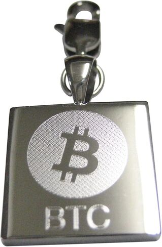 Kiola تصمم الفضة منغم المربع المربع المحفور عملة عملة مشفرة blockchain zipper سحر سحب in Kuwait
